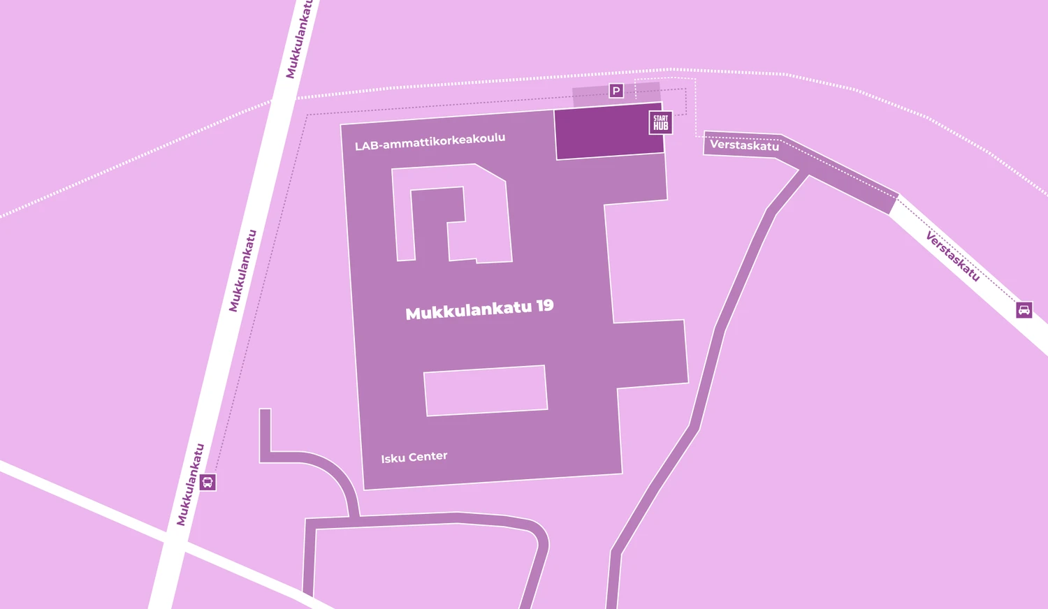 Starthub location on a map